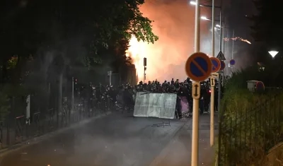 Imagen de los protestantes.