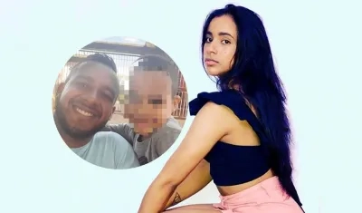 Edixmar, su hermano Edixon y el niño