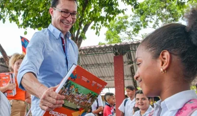 El Gobernador del Magdalena, Carlos Caicedo