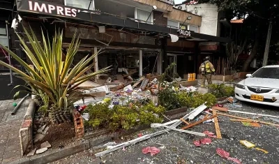 Lugar donde se registró la explosión. 