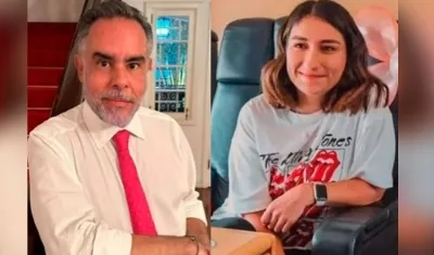 El exembajador Armando Benedetti y la exjefa de Gabinete Laura Sarabia