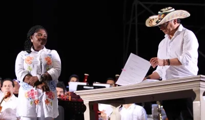 La Vicepresidenta Francia Márquez y el presidente Gustavo Petro. 