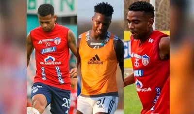 César Haydar, José Ortiz y Amaury Torralvo.