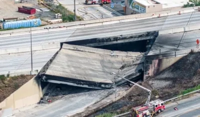 El colapso del puente.