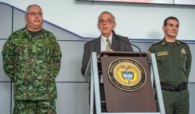 Iván Velásquez, ministro de Defensa.