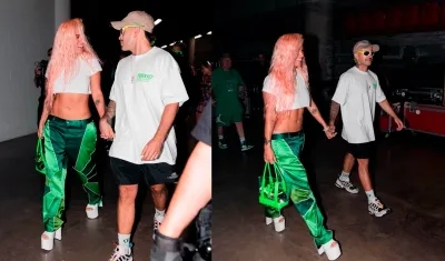 Karol G. y Feid captados juntos en el concierto que el paisa ofreció en Miami