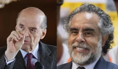 El Canciller Álvaro Leyva y el exembajador en Venezuela Armando Benedetti