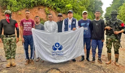 Liberación de cinco secuestrados por el ELN