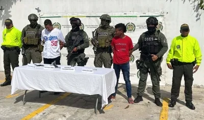 Los dos hombres fueron capturados por la Policía. 