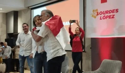 Lourdes López y Eduardo Verano.