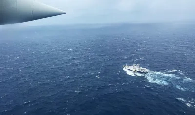 Lugar de la búsqueda del submarino Titán. 