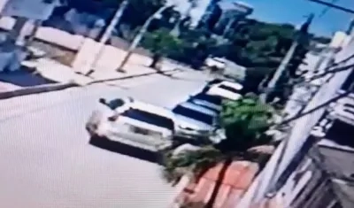 Momento en que ocurrió el atraco. 