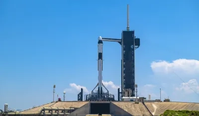 Nave de la tripulación SpaceX Dragon Freedom.