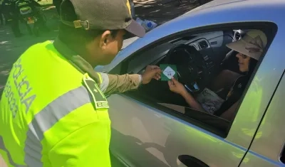 Operativos de la Policía en entrada y salida de la ciudad. 