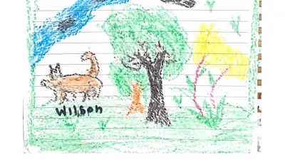 El dibujo que realizó Lesly.