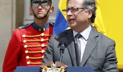 El presidente de Colombia, Gustavo Petro.