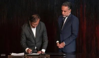 Gustavo Petro y Armando Benedetti.