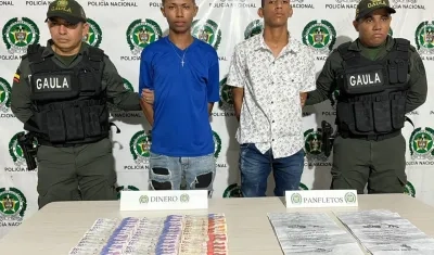 Michel De Leones Martínez y Yesid Stiven Ávila Carrillo.