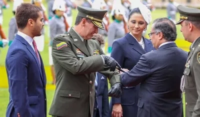 Ceremonia de ascenso a General de cuatro estrellas del director de la Policía William Salamanca.