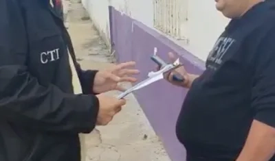 Momento de la captura del concejal Jairo Samper.