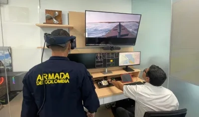 Pruebas del simulador por parte de la Dimar.