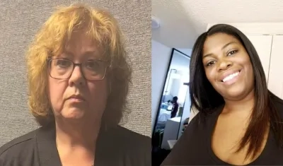 Susan Louise Lorincz, presunta asesina, y Ajike "AJ" Owens, víctima.