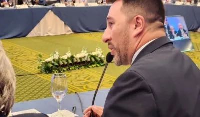 Arturo Bravo, Viceministro de Turismo, durante su intervención sexagésima octava Cumbre para las Américas de la OMT.