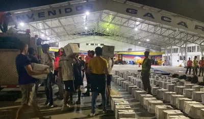 El avión de la Fuerza Aérea Colombiana llegó anoche a San Andrés