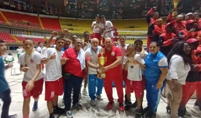 Integrantes del seleccionado del Atlántico, subcampeón nacional juvenil. 