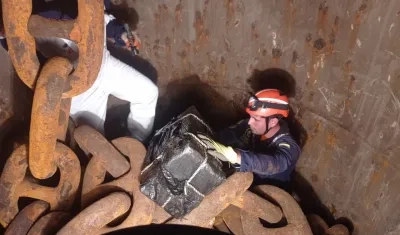 Parte de los 2.188 kilogramos de clorhidrato de cocaína incautados por la Armada en operaciones conjuntas en el Caribe