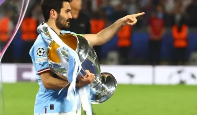 Ilkay Gundogan ganó la Liga de Campeones con el Manchester City.