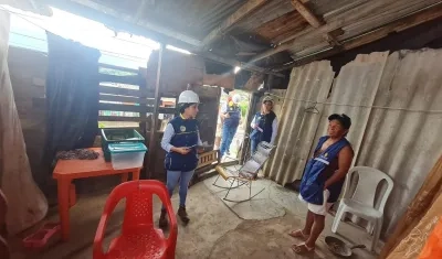 Varias casas resultaron destechadas en el sur de Cartagena