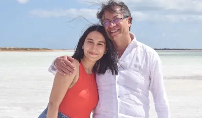 Laura Sarabia y el Presidente Gustavo Petro en una imagen de archivo