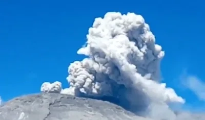 La altura de la ceniza alcanzó los 1.100 metros en las últimas horas