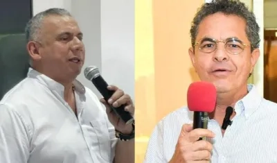 Máximo Noriega y Raymundo Marenco, precandidatos a Gobernación del Atlántico por el Pacto Histórico.