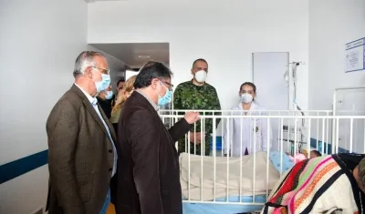 El Presidente Gustavo Petro visitó este mediodía a los 4 hermanitos indígenas hallados en la selva.