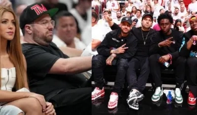 Shakira y Neymar fueron largamente aplaudidos este miércoles en el Kaseya Center 