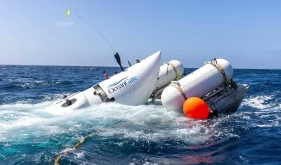 El sumergible partió el domingo rumbo a la zona en donde están los restos del Titanic