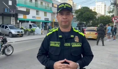 Coronel Henry Alexander Leal Velásquez, comandante Operativo de Seguridad Ciudadana de la Policía de Cartagena
