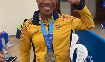 La barranquillera Angie Valdez ganó el oro en la división de los 60 kilogramos.