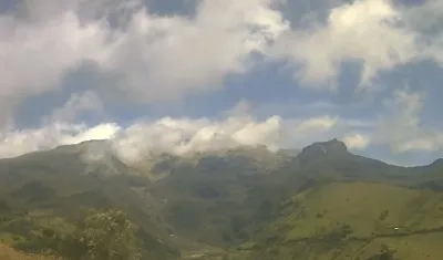 Volcán Nevado del Ruiz, imagen de referencia.