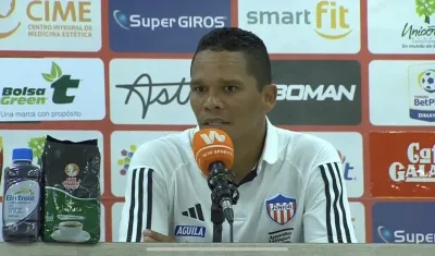 Carlos Bacca no marcaba gol con Junior desde el 28 de enero, ante el Medellín. 