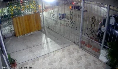 Choque de motos en Ciudad Modesto. 