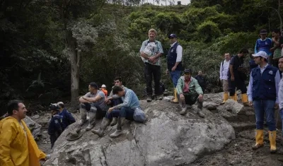 Defensoría del Pueblo haciendo acompañamiento en la zona. 