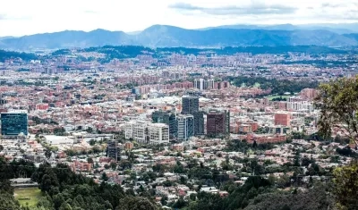 Panorámica de Bogotá, Distrito Capital.