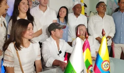 Inscripción de Alejandro Char.