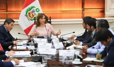 La presidenta de Perú, Dina Boluarte.