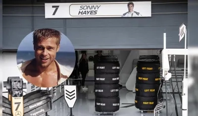 Actor Brad Pitt filma película de la Fórmula 1.