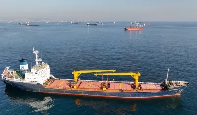 Buques en el Mar Negro. 