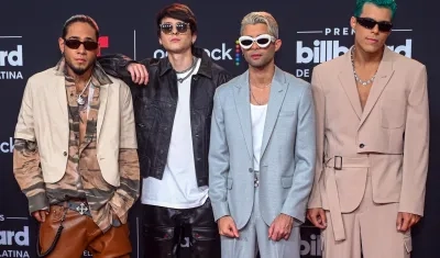 Foto de archivo de los integrantes del grupo CNCO.